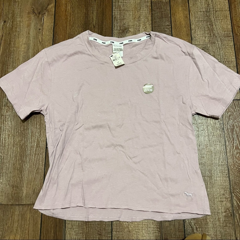 NWT Victoria’s Secret PINK Crew Neck Top